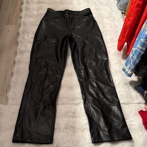 Abercrombie & Fitch faux Leather Pants